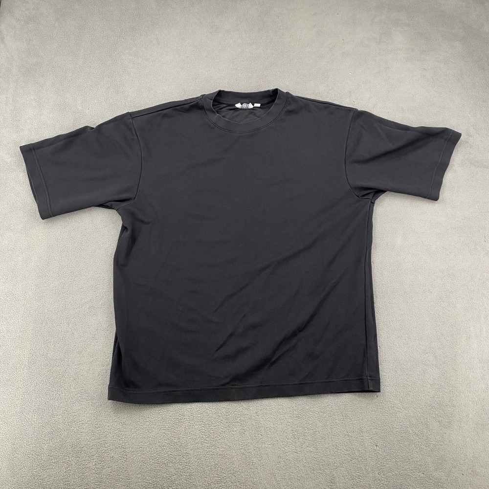 Uniqlo U AIRism Cotton Oversized Crew Neck T-Shirt Black Medium 461555